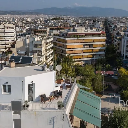 22sqm Tiny Homm Rooftop Flat & Patio Acropolis View