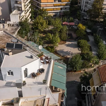 22sqm Tiny Homm Rooftop Flat & Patio Acropolis View
