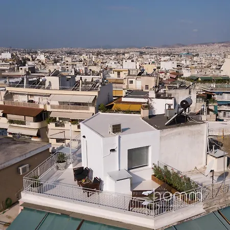 22sqm Tiny Homm Rooftop Flat & Patio Acropolis View *