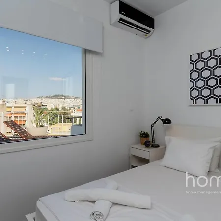 Apartment 22sqm Tiny Homm Rooftop Flat & Patio Acropolis View