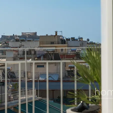 22sqm Tiny Homm Rooftop Flat & Patio Acropolis View Atene